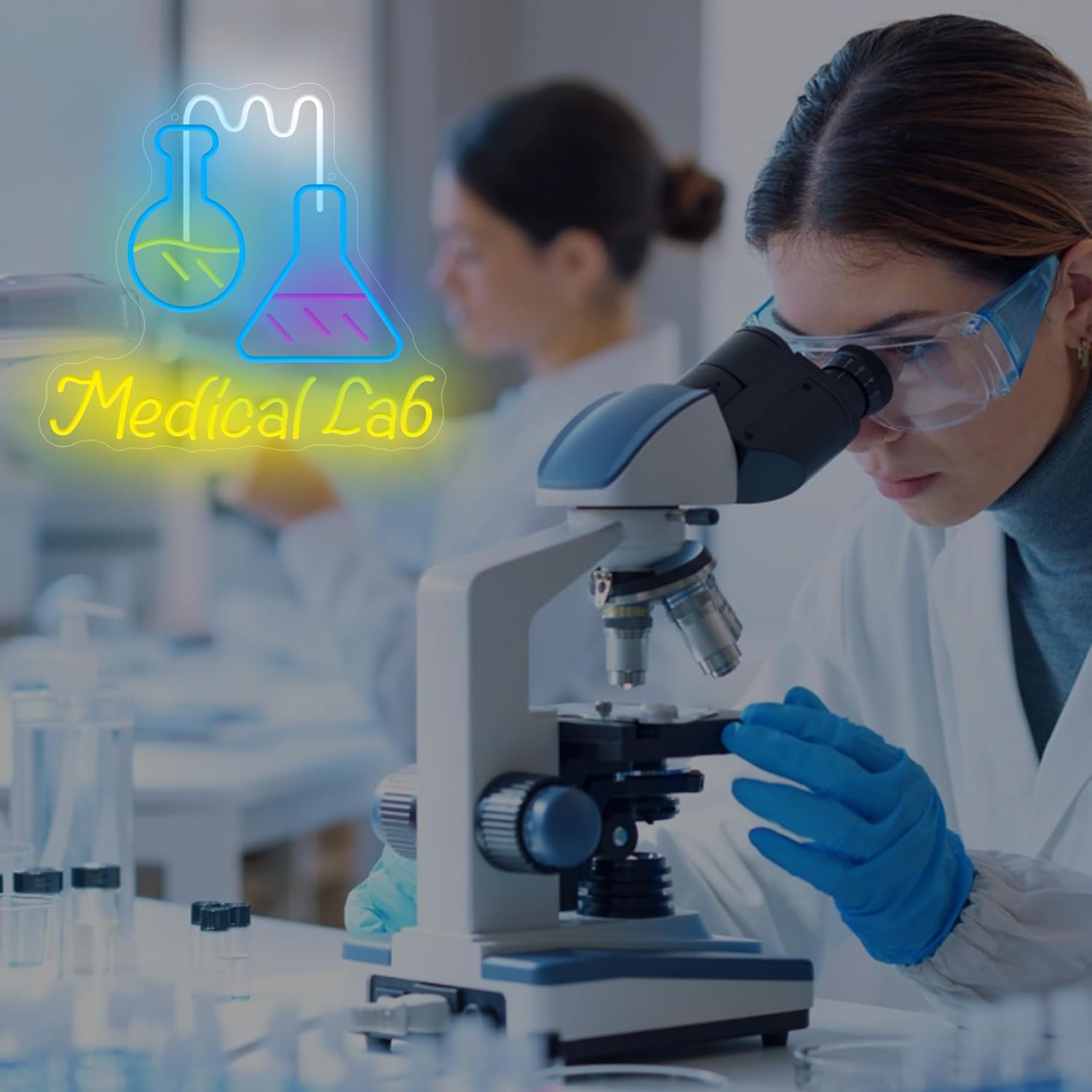 لافتة نيون لمختبر العلوم تعمل  - مراجعة Medical Lab And Science وسعره
