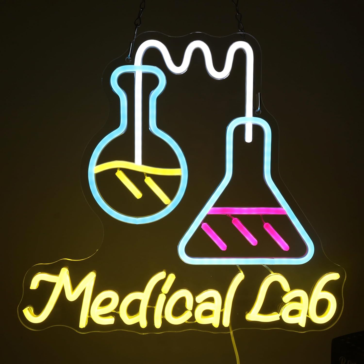 لافتة نيون لمختبر العلوم تعمل  - مراجعة Medical Lab And Science وسعره