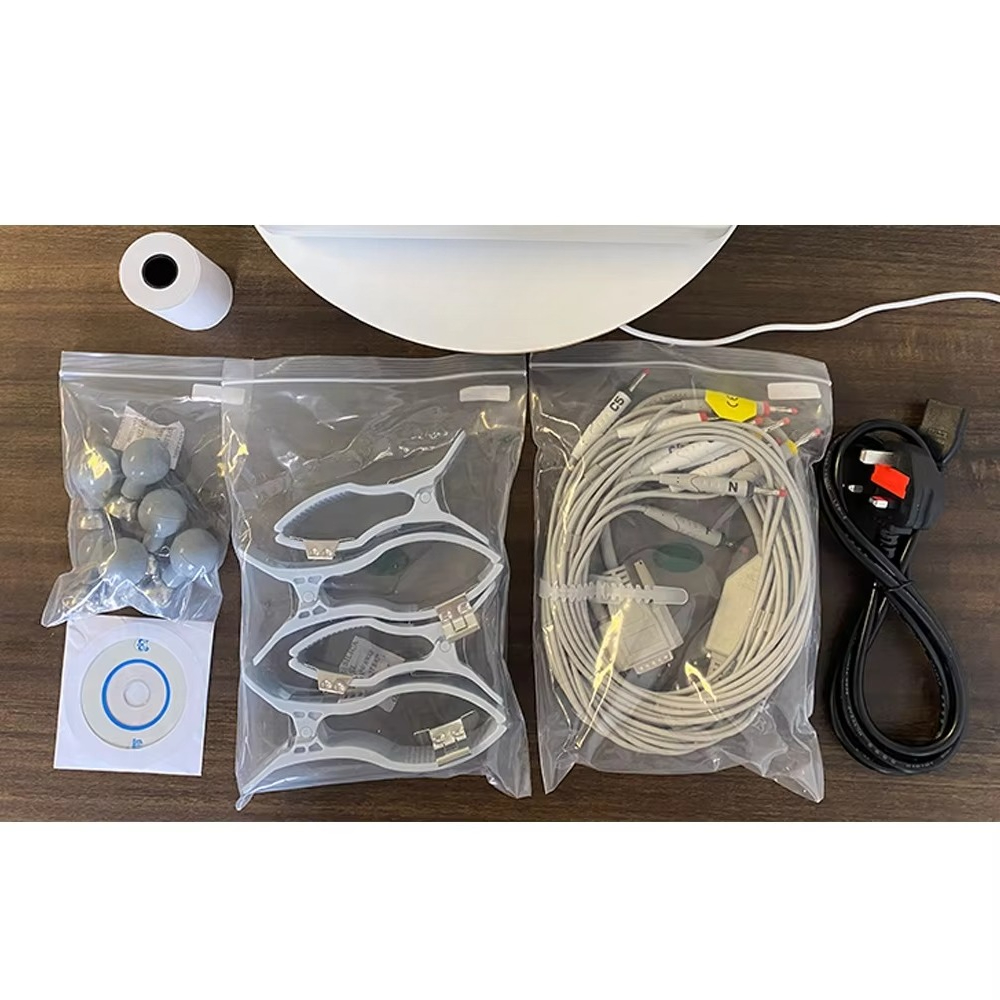 جهاز تخطيط القلب المحمول بـ 12 - مراجعة Ekg Ecg Machine Portable وسعره