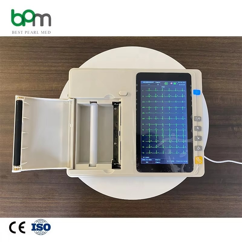 جهاز تخطيط القلب المحمول بـ 12 - مراجعة Ekg Ecg Machine Portable وسعره