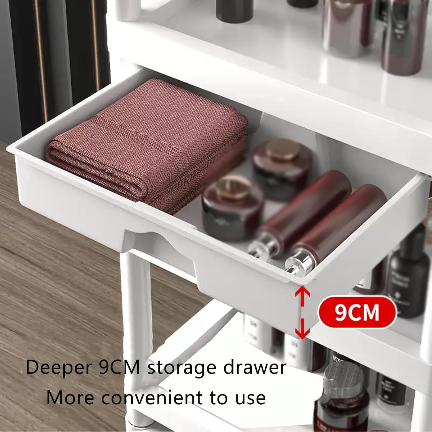 عربة طبية ثلاثية الطبقات مع در - مراجعة Medical Lab Furniture وسعره